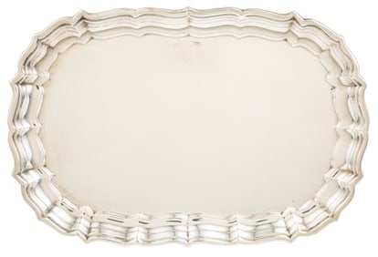 Reed & Barton "Chippendale" Pattern Sterling Silver Oblong Serving Dish weight 42.85 troy ozs.