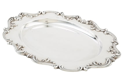 American Sterling Silver Oval Platter weight 41.75 troy ozs.
