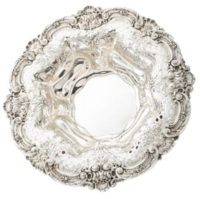 American Sterling Silver Centerbowl in the Rococo Taste weight 49.35 troy ozs.