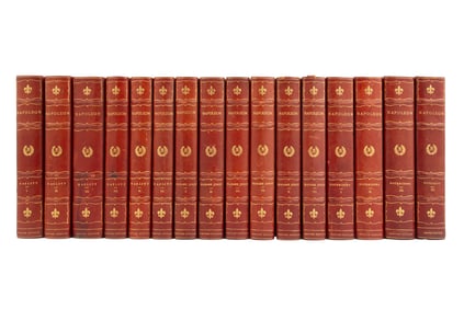[Leather Bindings],, Hazlitt, William. The Life of Napoleon; De Bourrienne, Louis. Memoirs of Napole