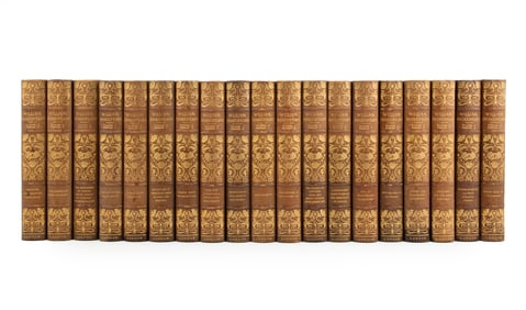 [Leather Bindings],, The Works of William Shakespeare, London, Grolier Society, c. 1880, 18 vols., 9