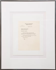 Ruth Bader Ginsberg Typed Letter Signed