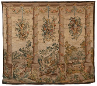 Aubusson-Style Tapestry 6 ft. 10 in. x 7 ft. 9 in.
