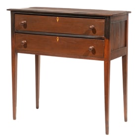 American Southern Federal-Style Mixed Woods Brandy/Hunt Board h. 41 1/2 in., w. 41 1/2 in., d. 20 in