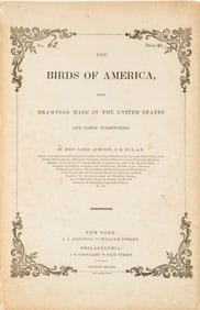 John James Audubon, American 1785-1851, Birds of America Octavo Edition, hand-colored engravings
