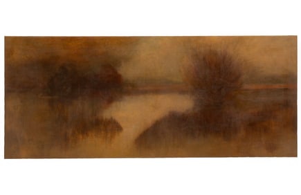Alexander John Drysdale, American/Louisiana 1870-1934, Chef Menteur Bayou, oil on canvas, 30 1/2 in.