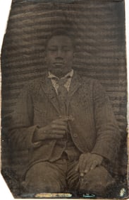 Group of Nine Antique African American Genre Photographs