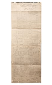 Five Antique New Orleans Manuscript Real Estate Plats largest 11 in. x 33 1/2 in.
