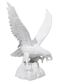 American Cast Iron Figure of an Eagle h. 46 in., w. 34 in., d. 29 in.