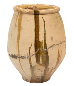 French Terracotta Olive Jar h. 29 1/2 in., dia. 21 in.