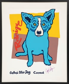 George Rodrigue, American/Louisiana 1944-2013, Carmel Edition I, silkscreen, 39 1/2 in. x 32 1/2 in