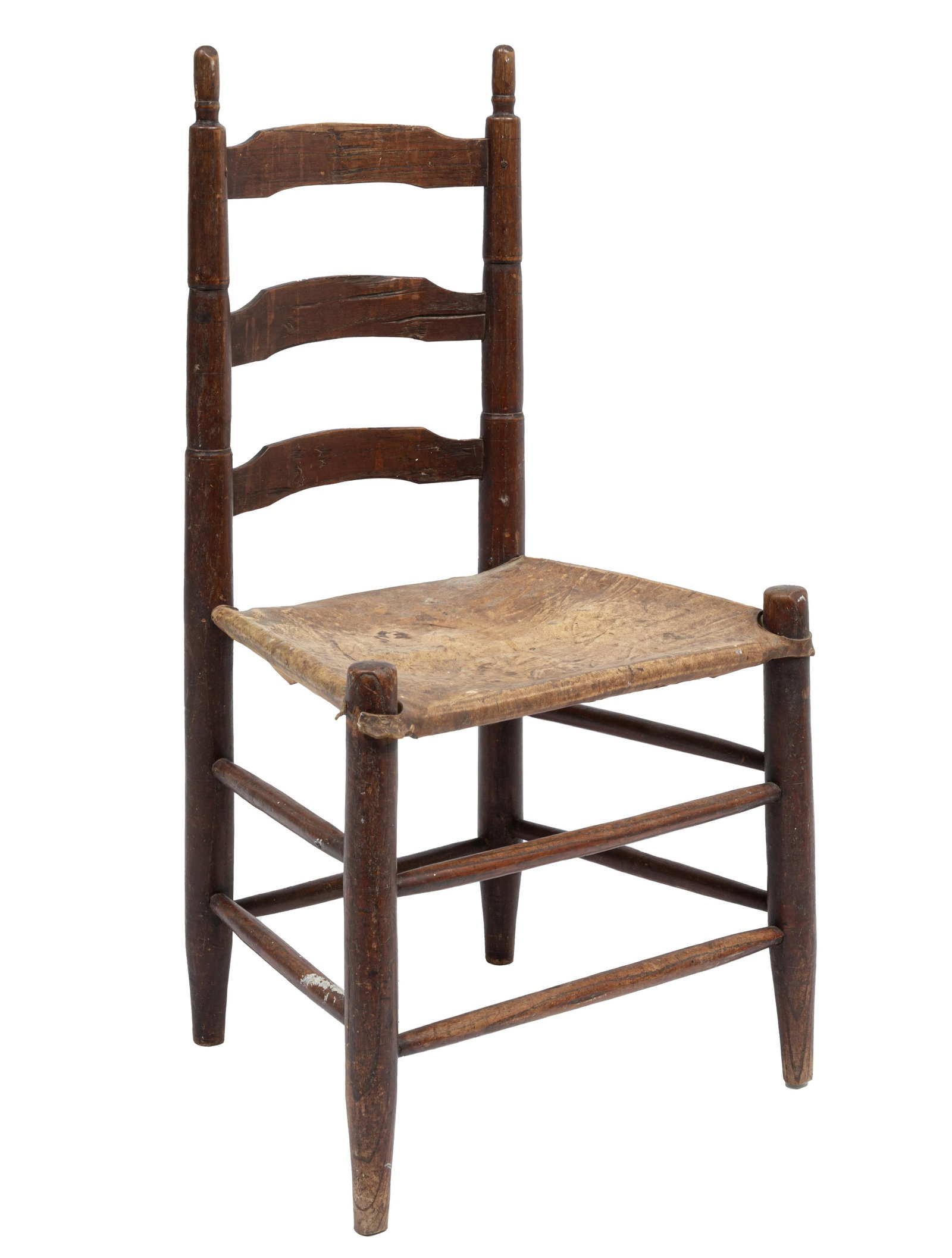 Antique Louisiana Chair with rush seat: Antique Louisiana Chair with rush seat