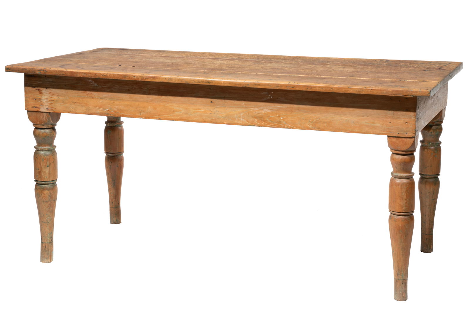 French Provincial-Style Pine Work Table 30 x 62 x 32 in. (76.2 x 157.5 x 81.3 cm.) (1 of 3)