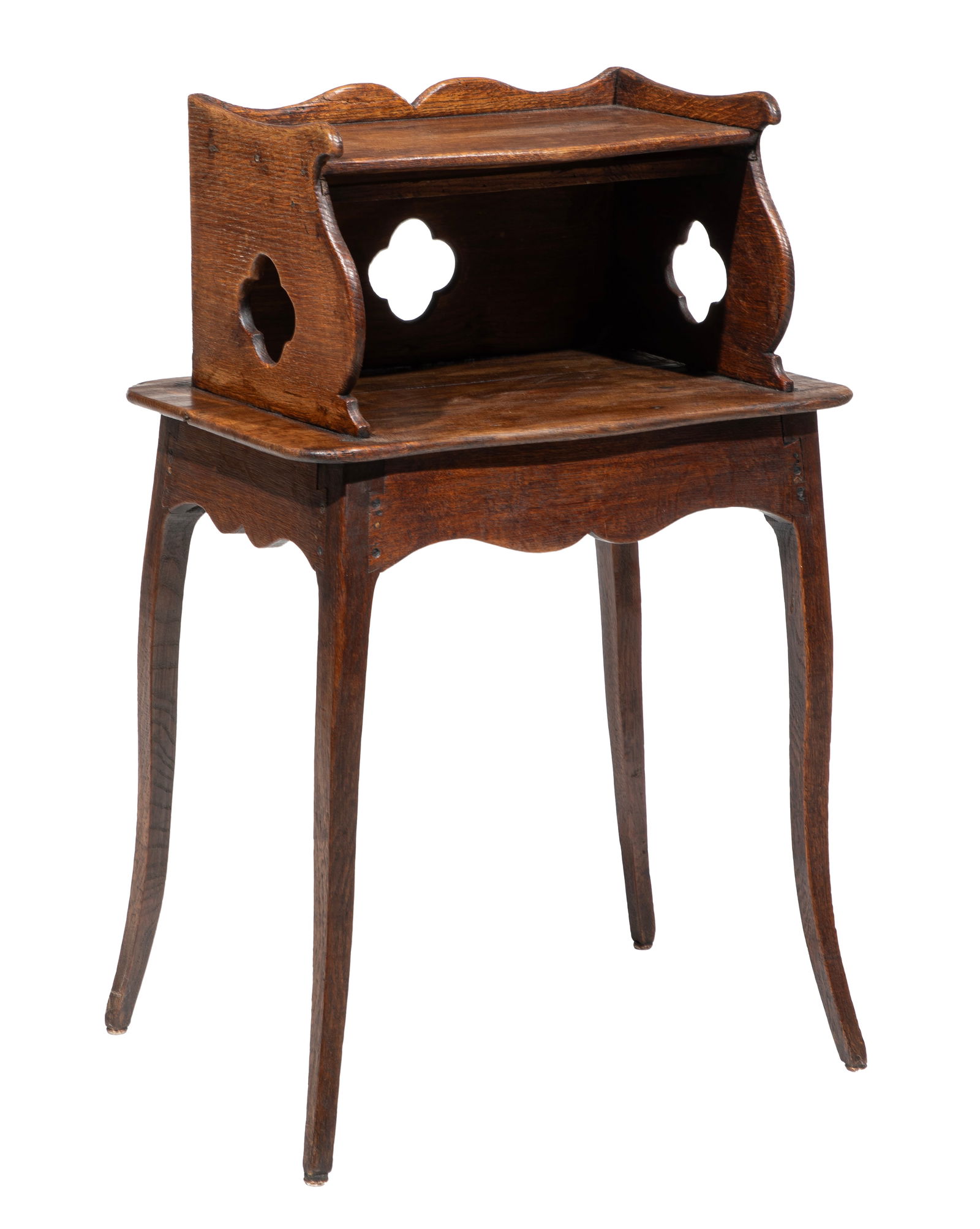 French Provincial Carved Walnut Petite Commode 31 x 20 x 13 in. (78.7 x 50.8 x 33 cm.) (1 of 3)