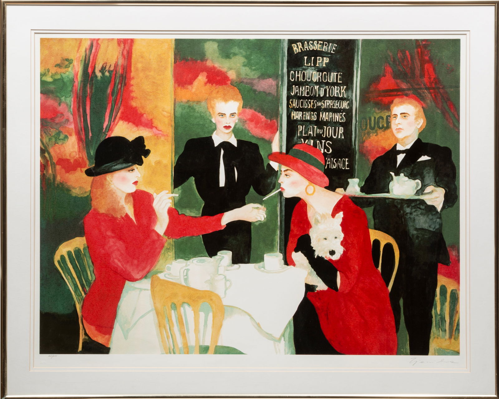 Joanna Zjawinska, Polish/American b. 1950, "Sensation", serigraph, 26 3/4 x 35 1/2 in. (67.9 x 90.2 (1 of 3)