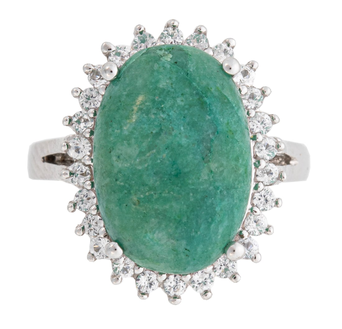 Sterling Silver and Emerald Ring (1 of 4)