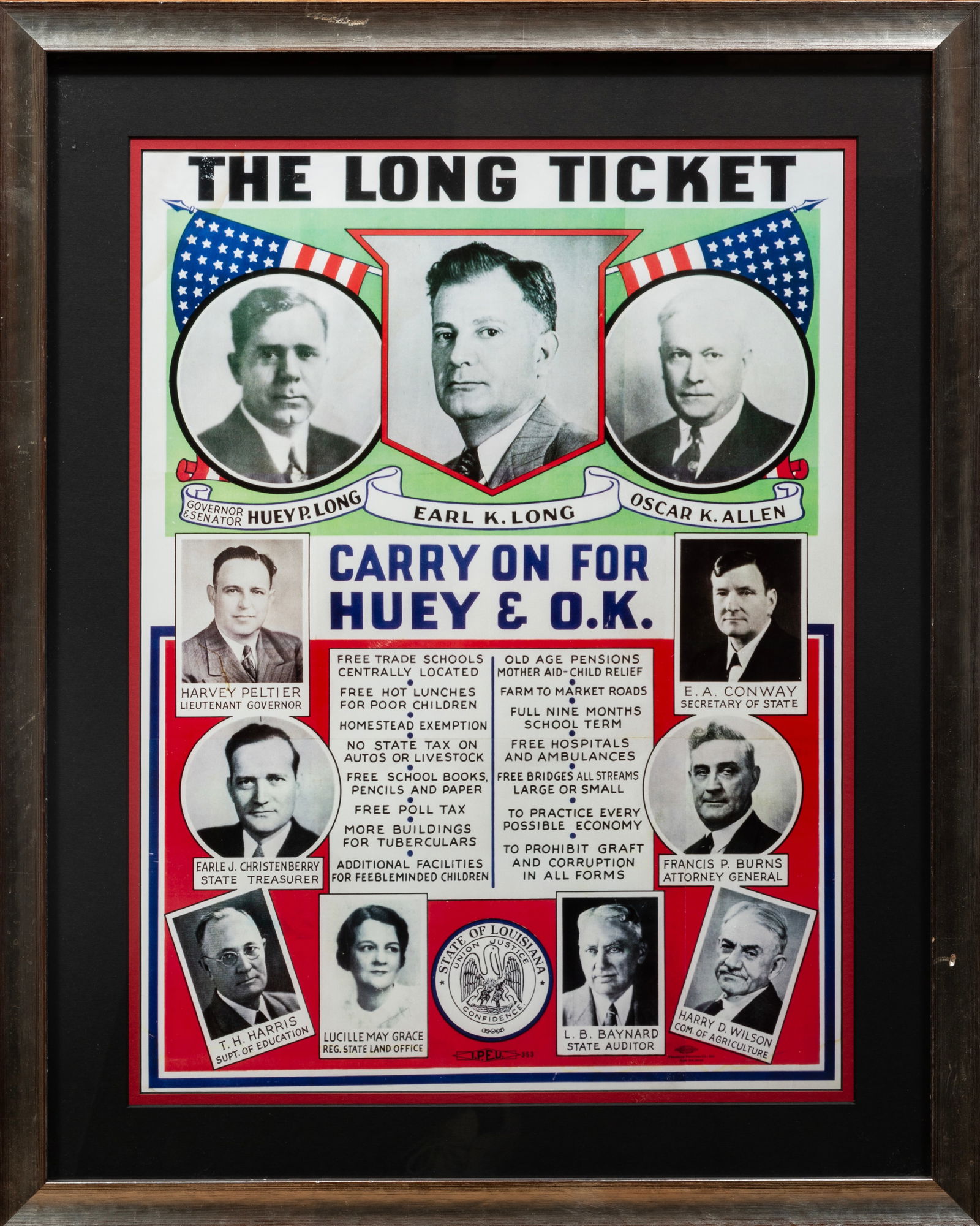 Earl Long Campaign Poster (1 of 6)