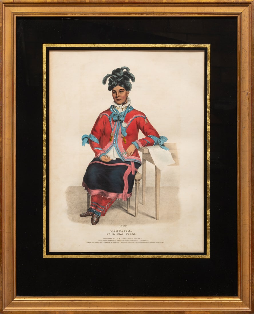 Charles Bird King, American/Rhode Island, 1785-1862, "Shau-Hau-Napo-Tinia, An Ioway Chief" and (1 of 3)