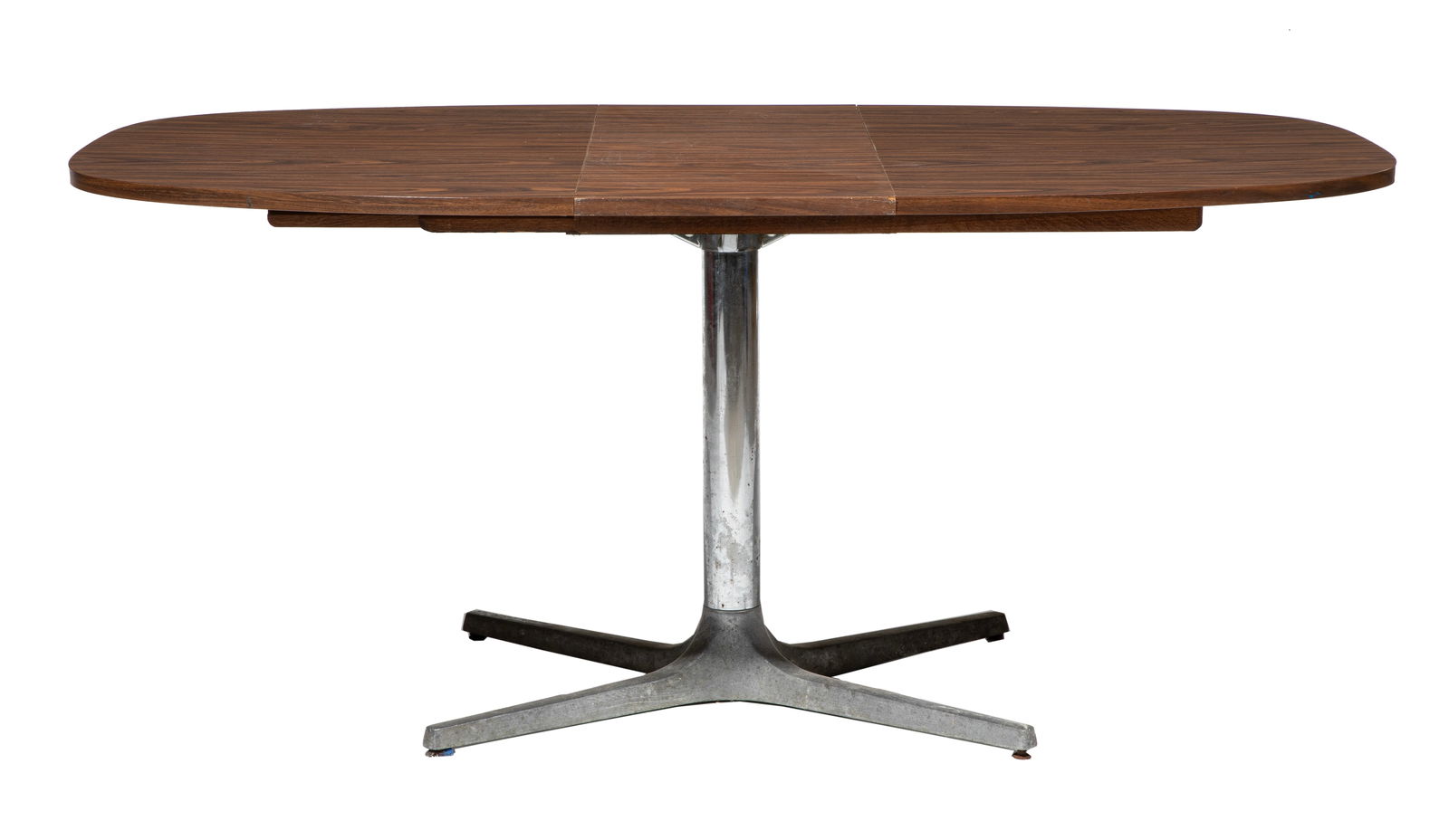 Chromcraft Sculpta Extension Dining Table and Chairs Table 28 1/2 x 41 1/2 x 65 in. (72.4 x 105.4 x: Chromcraft Sculpta Extension Dining Table and Chairs, c. 1965, incl. table and four chairsTable 28 1/2 x 41 1/2 x 65 in. (72.4 x 105.4 x 165.1 cm.), Chairs 37 1/2 x 22 1/4 x 28 in. (95.3 x 56.5 x 71.1