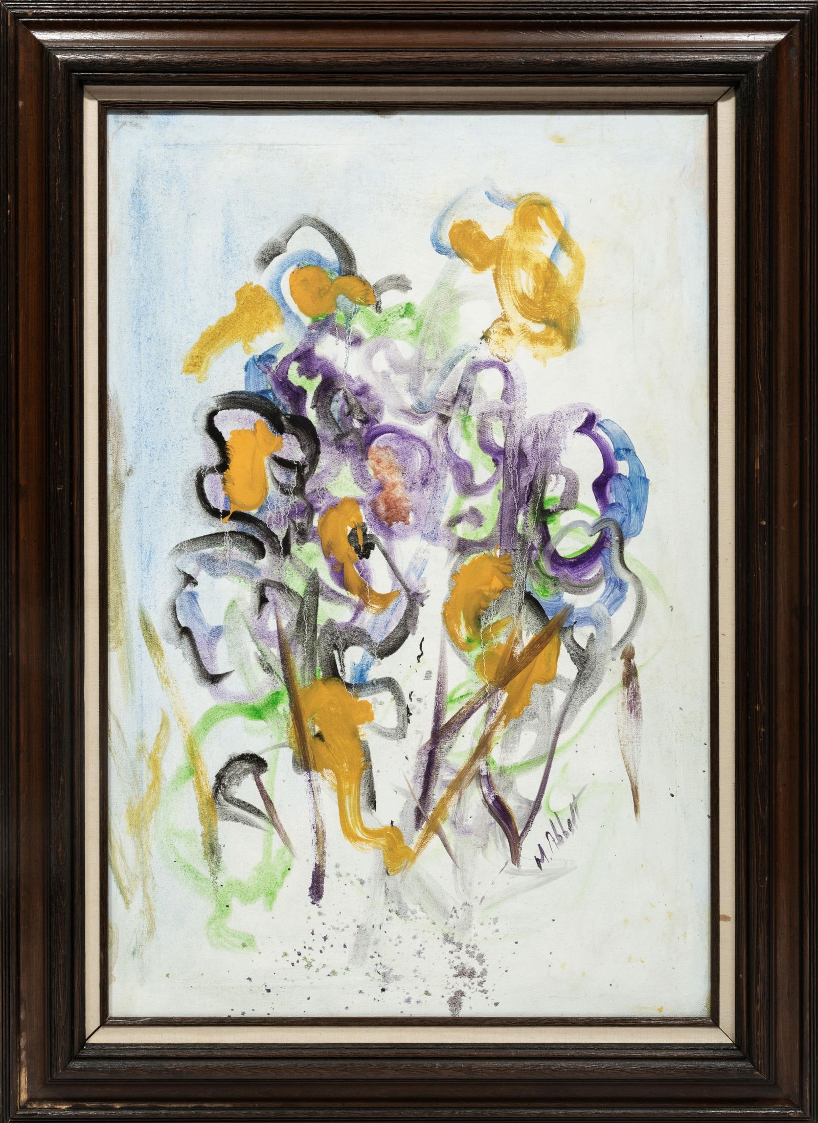 Mary Abbott, American/New York 1921-2019, "Untitled", oil on canvas, 36 x 24 in. (91.4 x 61 cm.), (1 of 3)