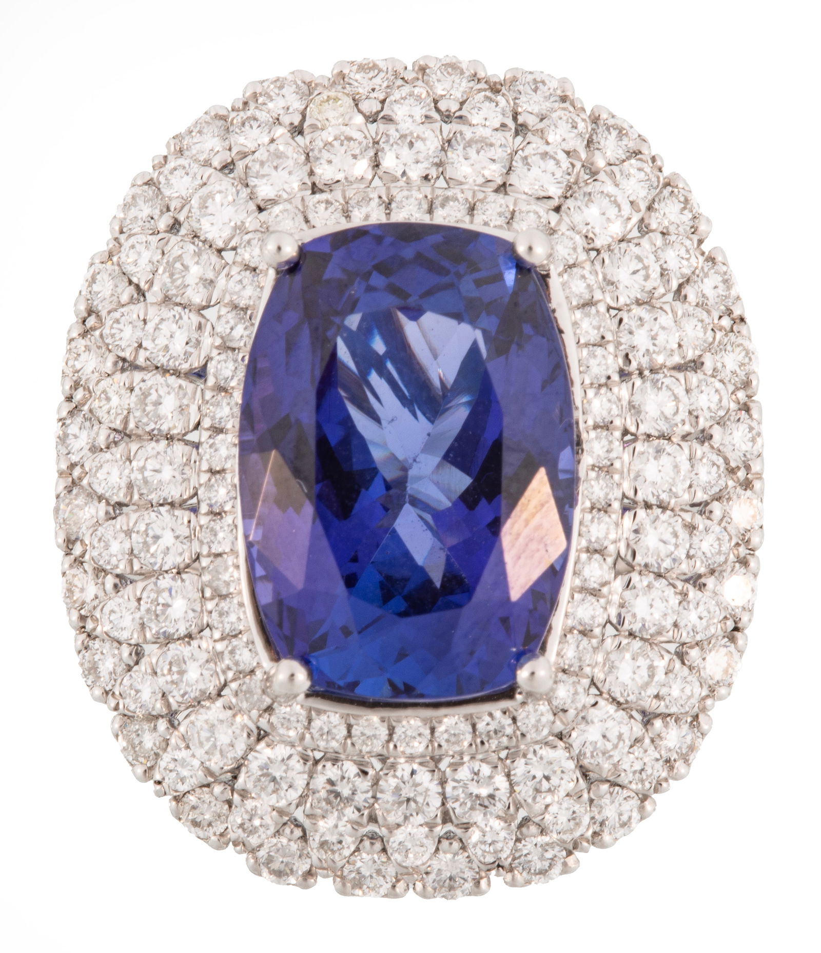 Platinum, Tanzanite and Diamond Ring (1 of 6)