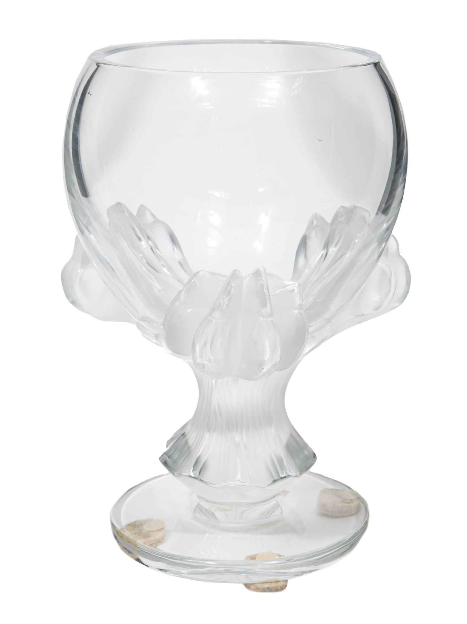 Lalique Crystal Lion Center Bowl 6 x 8 1/4 x 3 1/2 in. (15.2 x 21 x 8.9 cm.) (1 of 4)