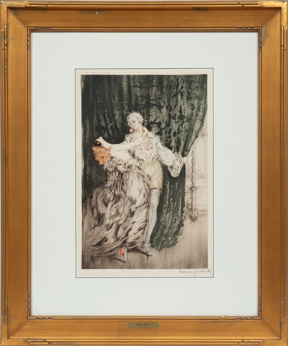Louis Icart, French 1888-1950, "Casanova", color etching and aquatint on paper, Sheet: 27 3/4 x 20 (1 of 4)