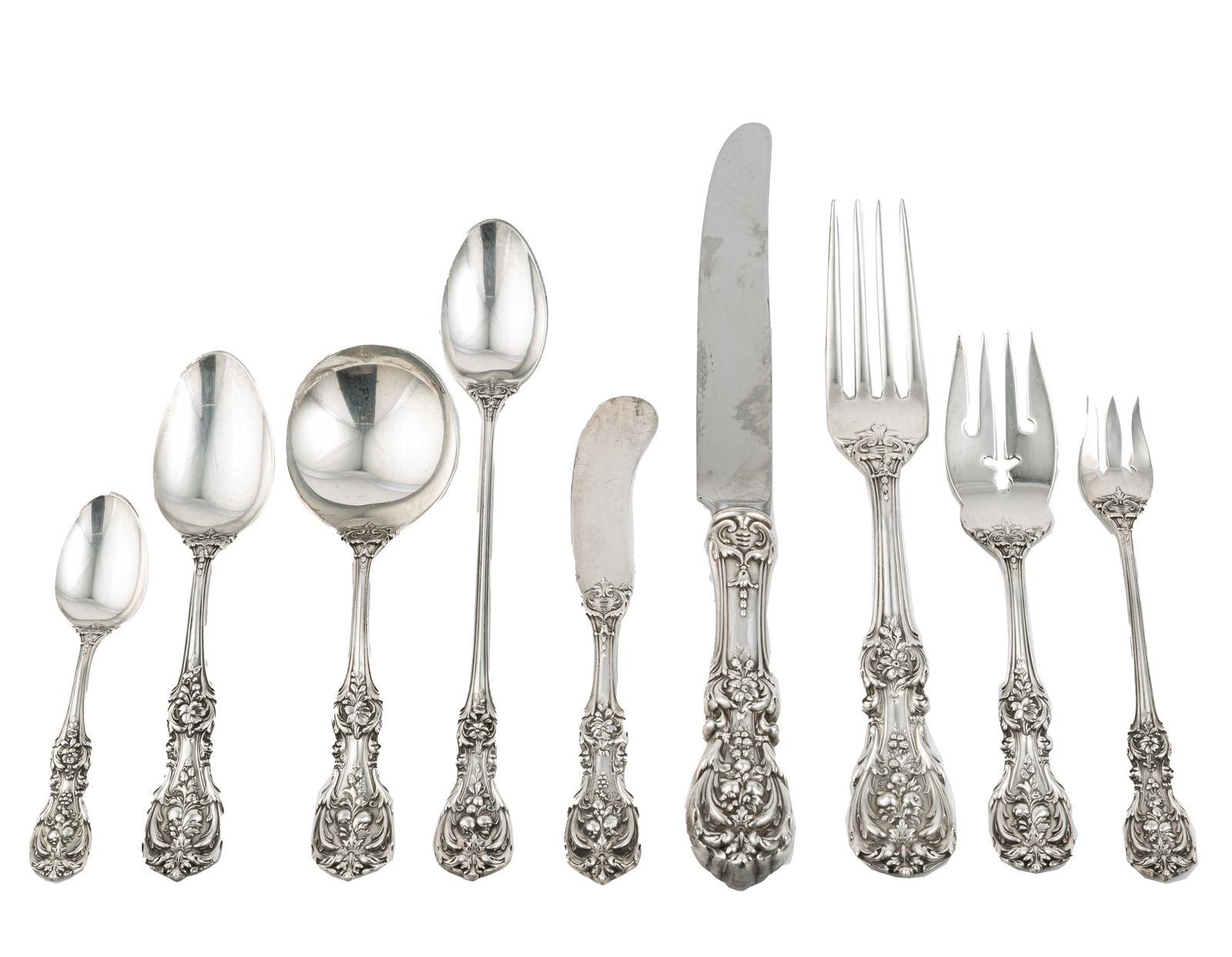 Reed & Barton “Francis I” Pattern Sterling Silver Flatware Service for Twelve Persons, (1 of 3)