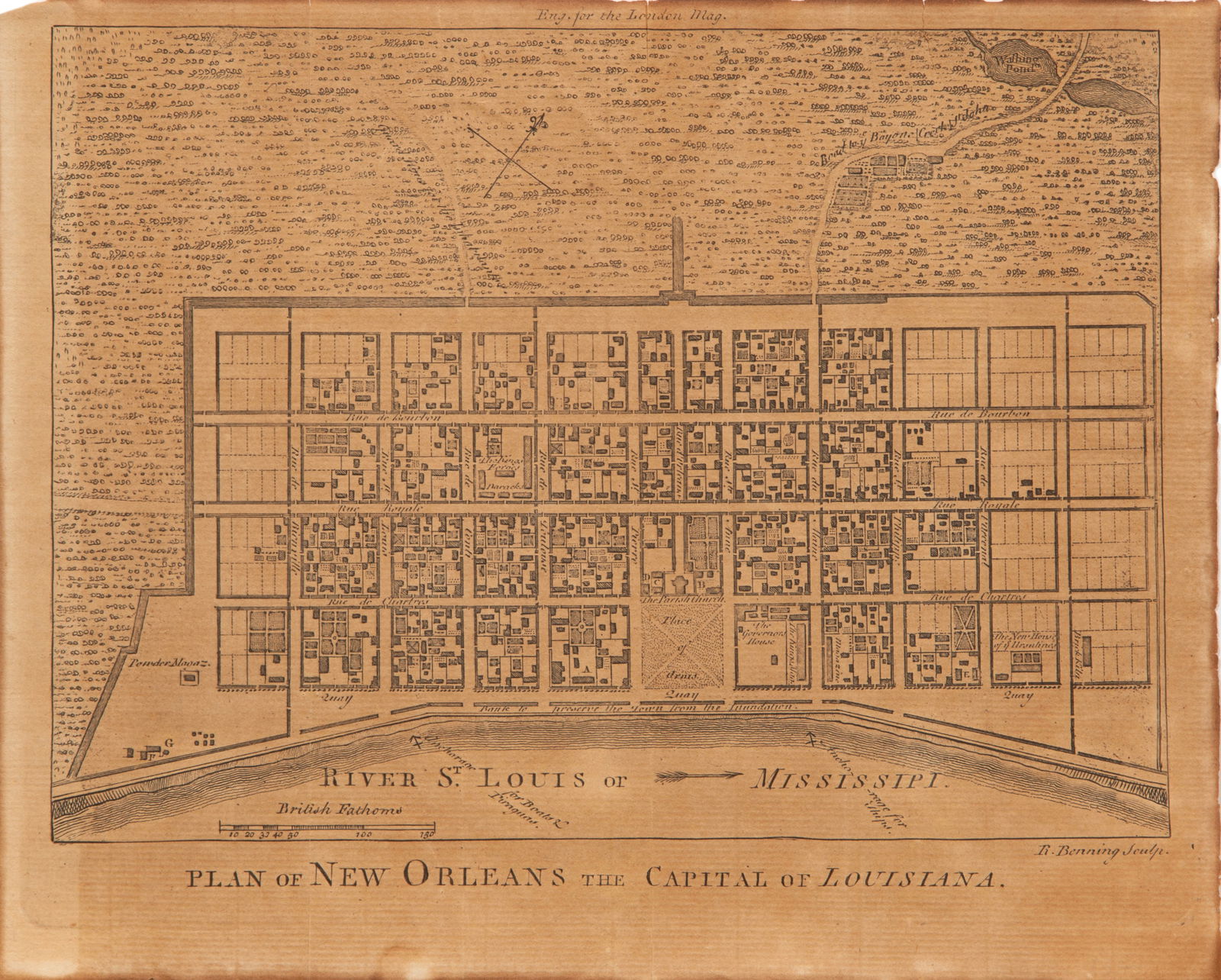 Three Antique Maps of Louisiana, incl. "Plan of New Orleans The Capital of Louisiana" and "A New Map (1 of 6)
