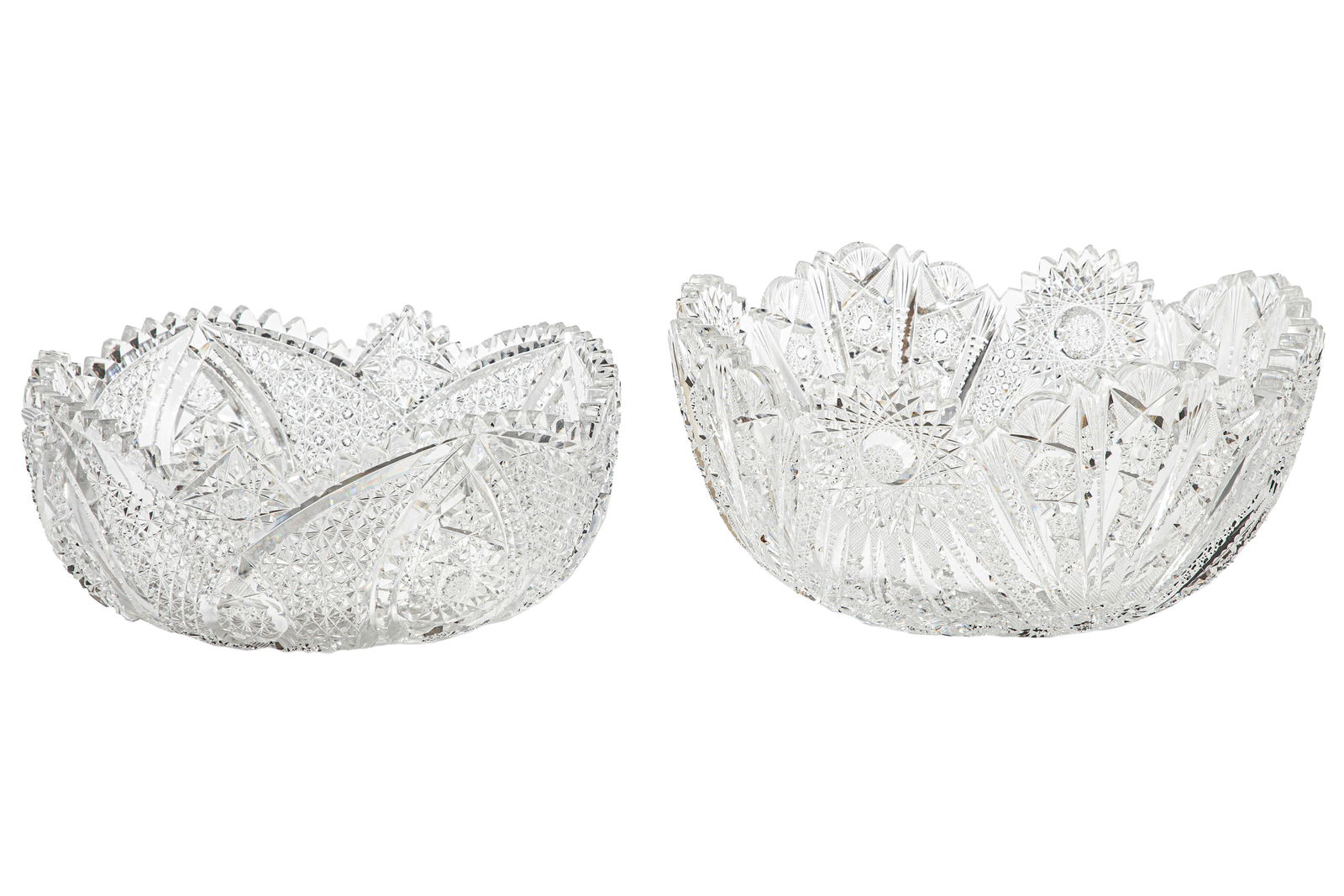 Two American Cut-Glass Bowls (1 of 2)