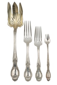 Tiffany "Richelieu" Pattern Sterling Silver Flatware Service