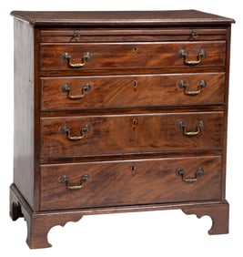 George III Mahogany Bachelor's Chest 33 1/2 x 18 x 31 in. (85.1 x 45.7 x 78.7 cm.)