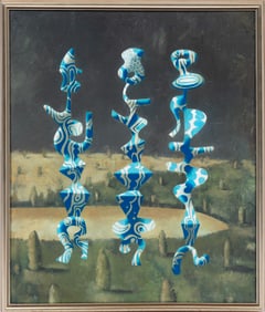 James Hansen, American/Massachusetts 1951-1997, ?Three Small Graces?, oil on linen, 24 x 20 in. (61
