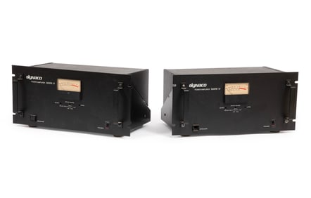 Pair of Dynaco Mark VI Monoblock Tube Amplifiers 9 1/4 x 19 x 12 in. (23.5 x 48.3 x 30.5 cm.)