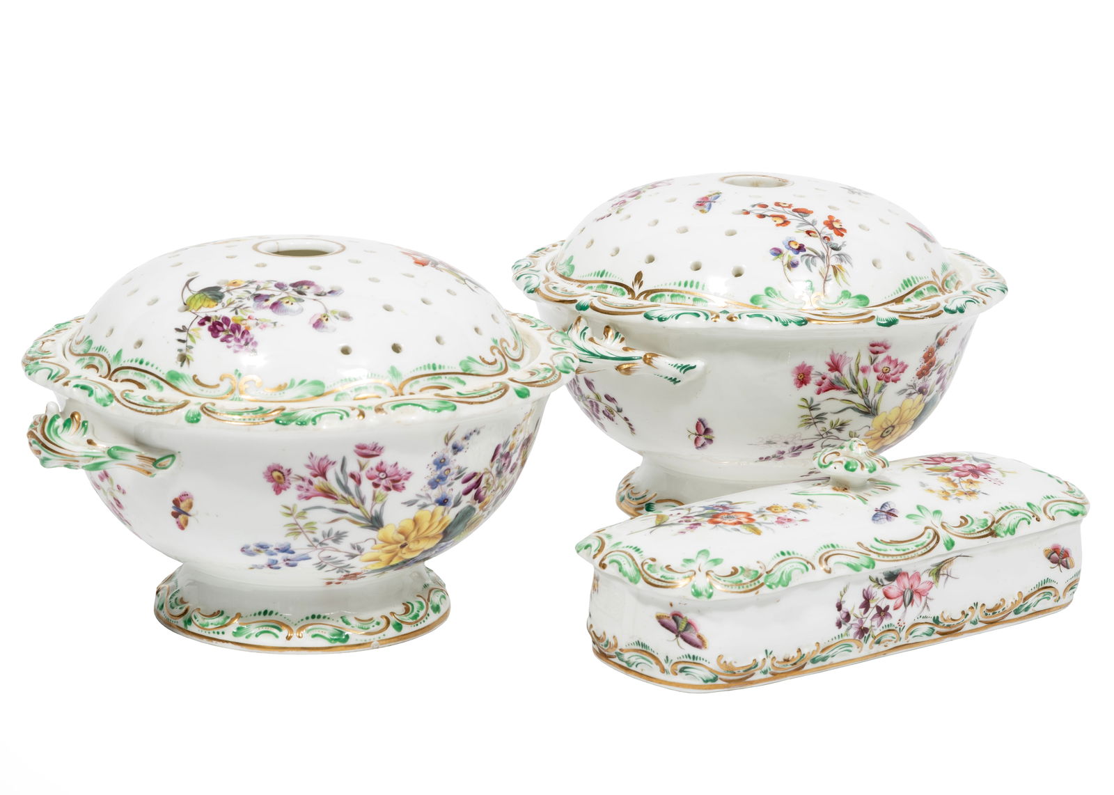 Old Paris Porcelain Dressing Table Set (1 of 4)
