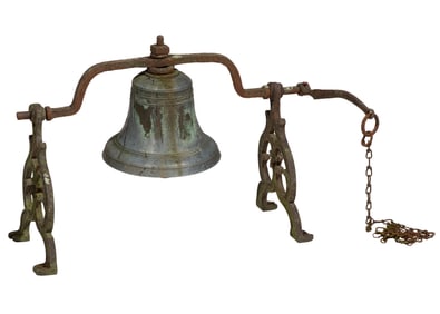 Antique American Bronze Plantation Bell