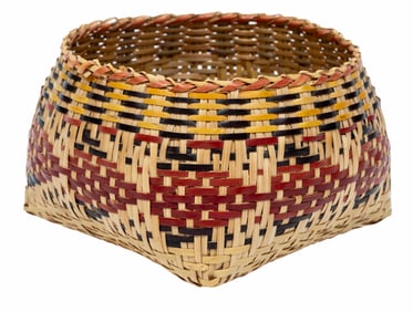 Chitimacha Single Weave Bowl-Shaped Basket