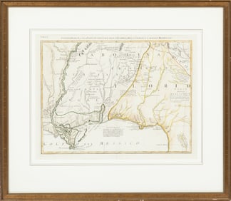 Antique Map of the Gulf Coast and New Orleans