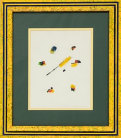 Cora Kelley Ward, American/Louisiana 1920-1989, ?Abstract Compositions?, 2 watercolor and inks on