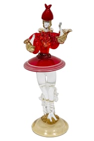 Venetian Murano Glass Figure of a Ballerina