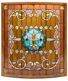 American Leaded Stained-Glass Window