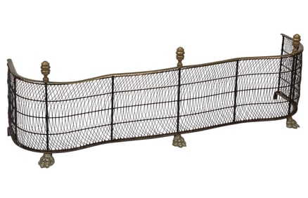 Antique American Brass Wirework Fender