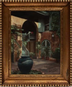 C. Bennette Moore, American/Louisiana 1879-1939, "Old Brulatour Court" and "Shadows of Old New