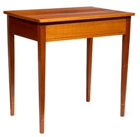 American Federal-Style Inlaid Mahogany Work Table