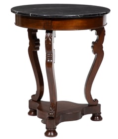 American Classical-Style Carved Mahogany Table