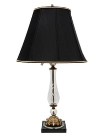 Contemporary Cut Glass Table Lamp