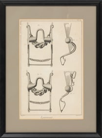 After Jacques-Louis Goussier, French, 1722-1799, "Eperonnier", 2 engravings, Plates 4 & 9, from