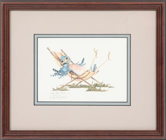 Carolyn Shores Wright, American/Alabama 1929-2023, "Yard Work", digital print, Sight: 5 1/4 x 7 1/4