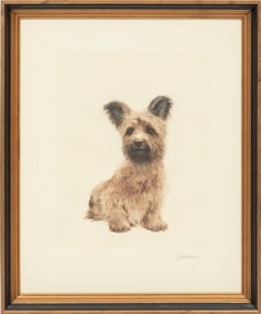 Kurt Meyer-Eberhardt, German 1895-1977, "Skye Terrier (Sitting)" and "Skye Terrier (Begging)",
