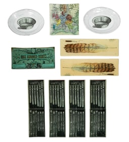 Group of Ten John Derian Glass Trays and Plates